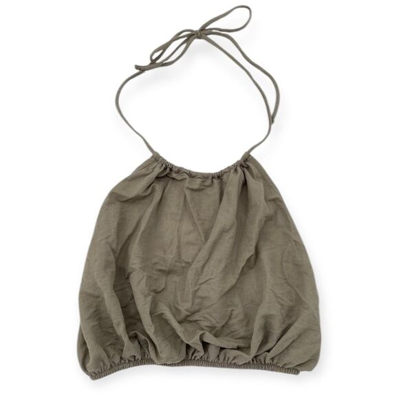 ~Zara Women's Cropped Halter Top NWT M - Picture 4 of 7